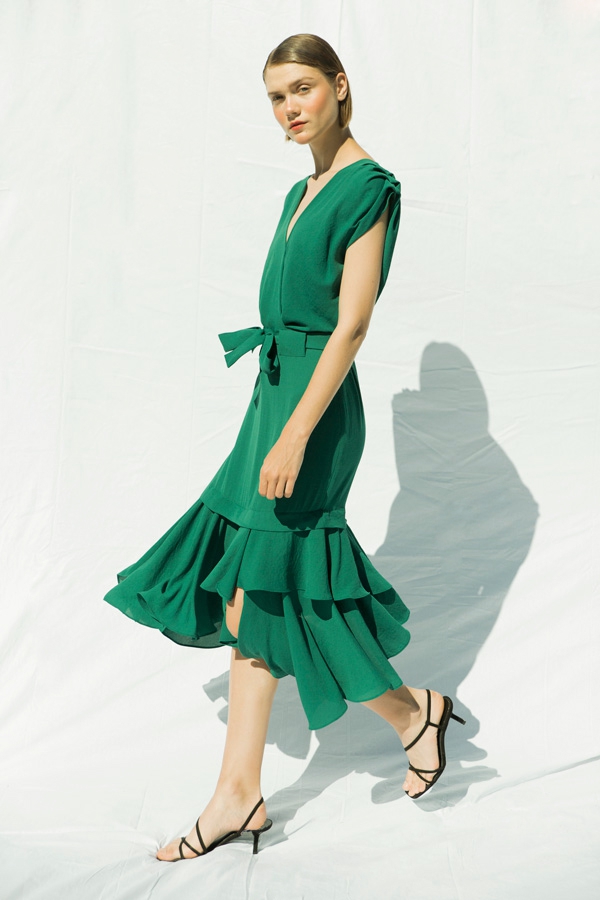 VESTIDO VERDE FLUIDO